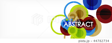 Overlapping circles design background Overlapping circles design background 44782734