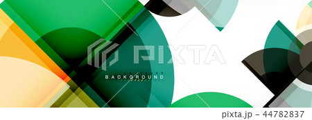 Abstract background - multicolored circles, trendy minimal geometric design 44782837
