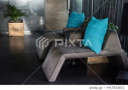 Gray sofa bed chair in luxury hotel Gray sofa bed chair in luxury hotel 44783601