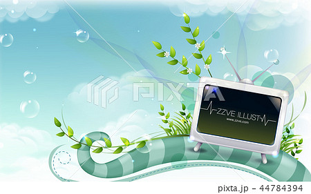 テレビ モニター イラスト 44784394