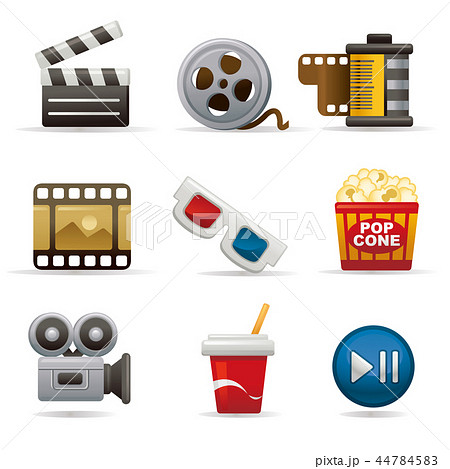 アイコン カチンコ 写真 44784583