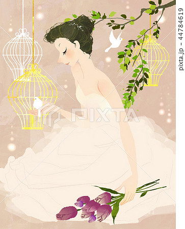 イラスト 結婚 水彩画 44784619