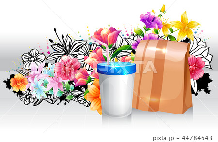 文様 パターン 芽 44784643