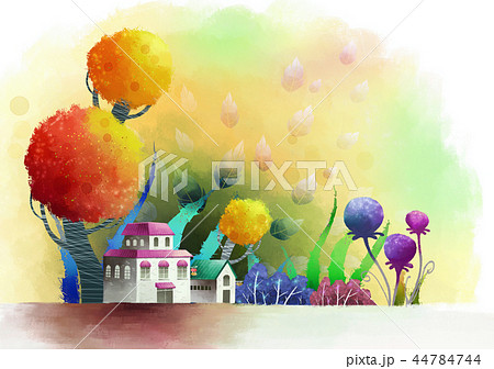 イラスト 背景 魔法 44784744