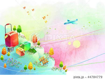 風景 飛行機 旅行 44784779