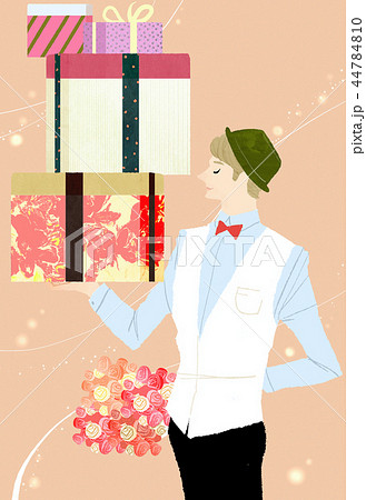 イラスト 水彩画 帽子 44784810