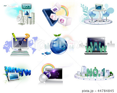 アイコン ボタン 植物 44784845
