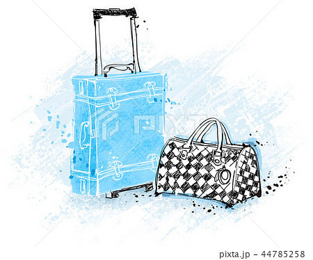 デザイン イラスト 旅行用バッグ 44785258