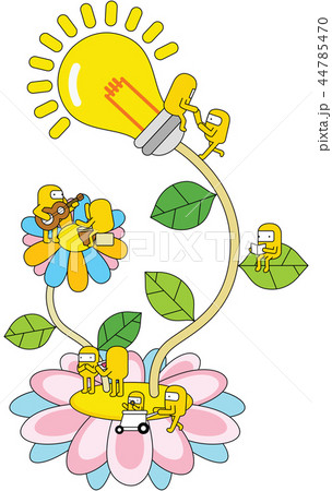 イラスト 発光 キャラクター 44785470