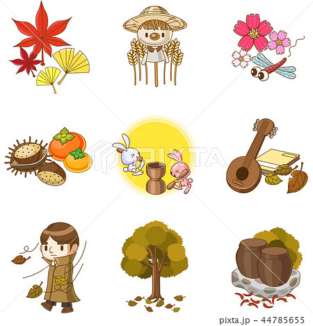イラスト 秋 紅葉 44785655