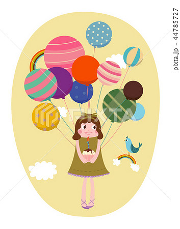 風船 バルーン マフィンのイラスト素材