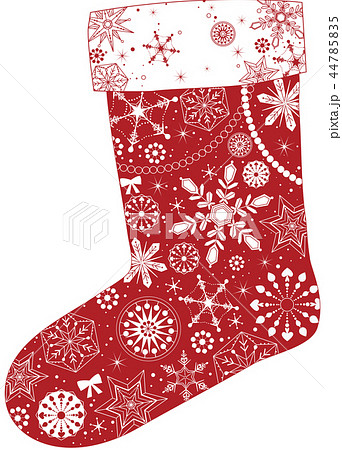 冬 クリスマス 靴下のイラスト素材