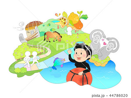 旅行 観光地 女性 44786020