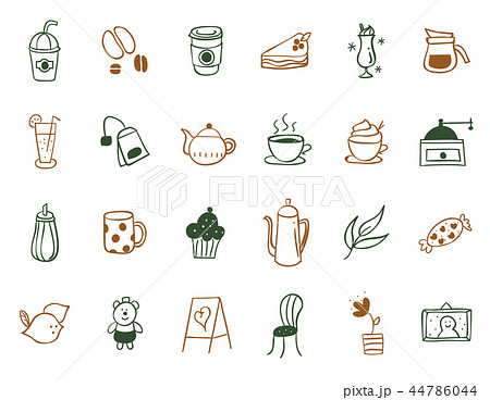 アイコン コーヒー カフェ 44786044