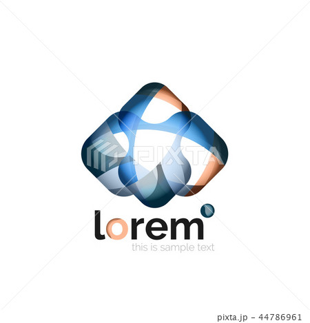 Geometric convergence vector business icon 44786961