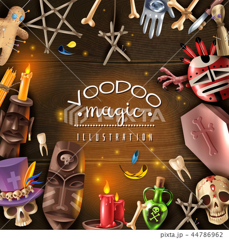 Voodoo Magic Realistic Frame  44786962