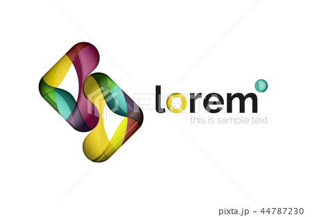 Geometric convergence vector business icon 44787230