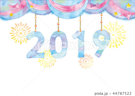 年賀状2019 44787522