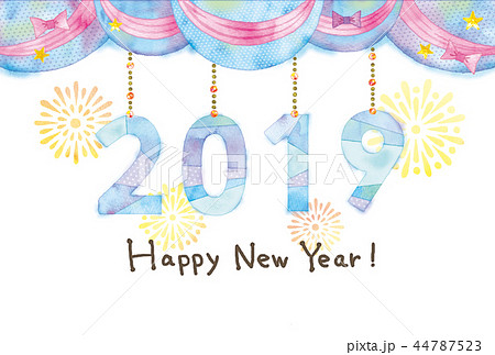 年賀状2019 44787523