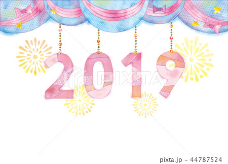 年賀状2019 44787524