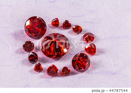 red ruby diamonds on white background red ruby diamonds on white background 44787544