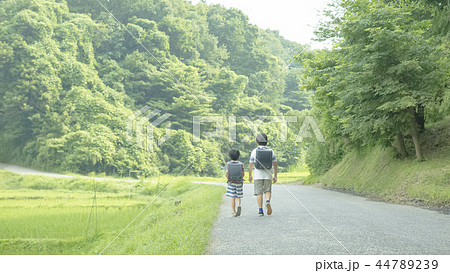 通学路を歩く小学生 通学路を歩く小学生 44789239