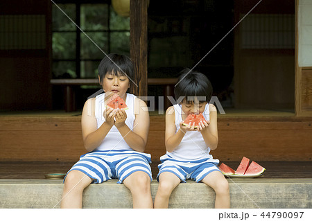 夏休みの男の子 44790097