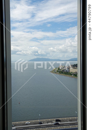 高層ビルから宍道湖の眺め 高層ビルから宍道湖の眺め 44790799