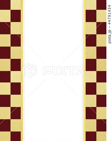 和紙-和-和風-和柄-市松模様-紅白-のし紙 44791434