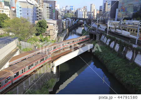 御茶ノ水 聖橋から見た丸の内線とJR総武線・中央線 御茶ノ水 聖橋から見た丸の内線とJR総武線・中央線 44791580