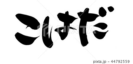 筆文字　こはだ　食べ物　イラスト 44792559
