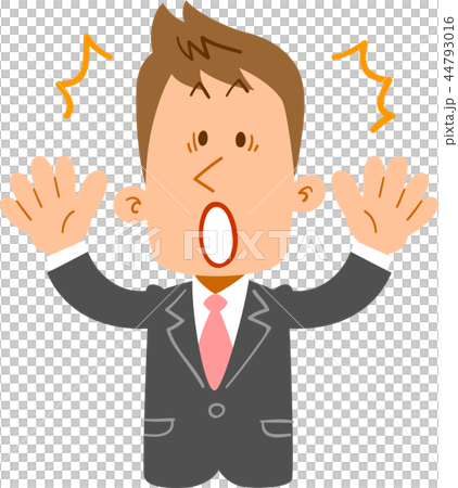 驚訝的年輕商人_上半身 驚訝的年輕商人_上半身 44793016