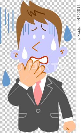 一個臉色蒼白的年輕商人 - 上半身 一個臉色蒼白的年輕商人 - 上半身 44793018