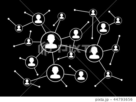 People Connection Icons And Social Networkのイラスト素材