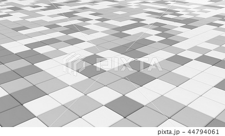 White Tile Flooring Architecture Pattern のイラスト素材