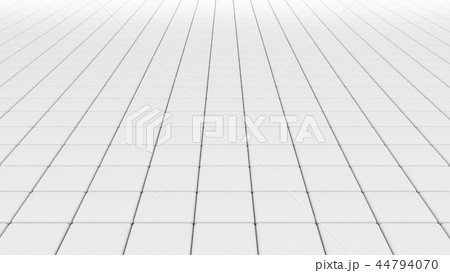 White tile flooring, architecture pattern texture background, 3d 44794070