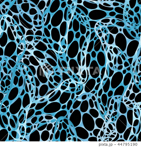 Abstract seamless pattern of curved and circular net structure. Abstract seamless pattern of curved and circular net structure. 44795190