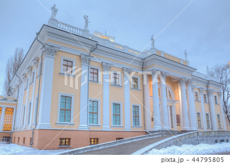 Beautiful historic architecture in Gomel in winter 44795805
