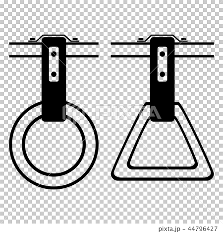 手すり 電車 電車内 イラスト アイコン 手すり 電車 電車内 イラスト アイコン 44796427