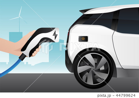 Hand with charging plug 44799624