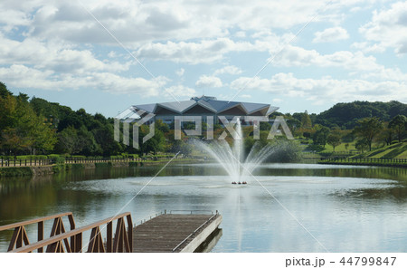 噴水と水面 噴水と水面 44799847