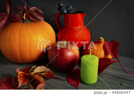 Autumn Harvest and Holiday Thanksgiving still life 44800447