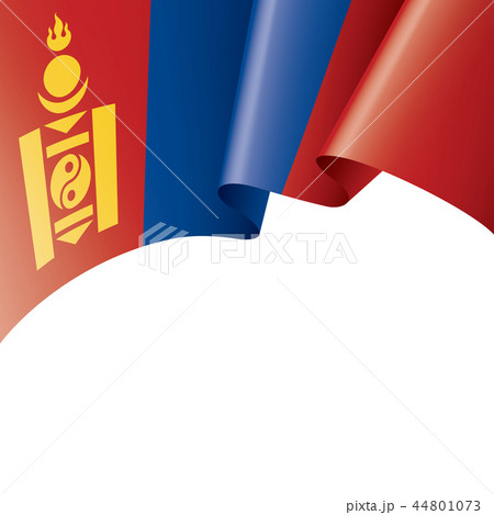 Mongolia flag, vector illustration on a white background 44801073