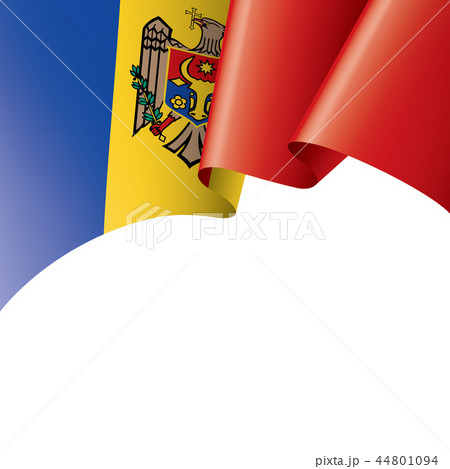 Moldova flag, vector illustration on a white background 44801094