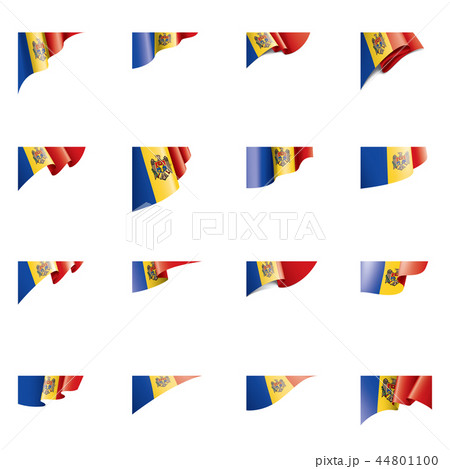 Moldova flag, vector illustration on a white background Moldova flag, vector illustration on a white background 44801100