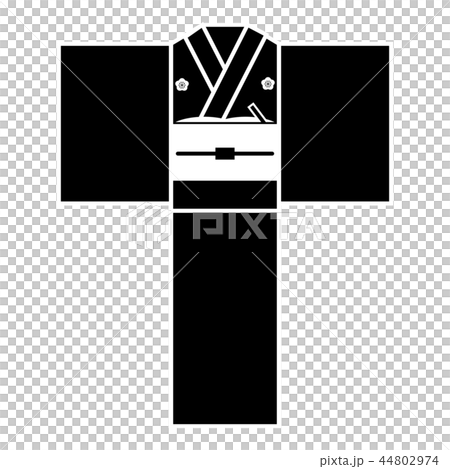 ベクター 着物 留袖 正月 アイコン のイラスト素材