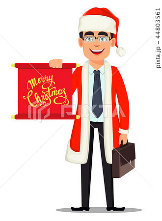Business man in Santa Claus costume 44803561