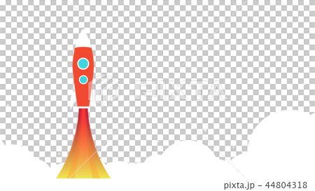 Rocket is flying on the sky. Business concept Rocket is flying on the sky. Business concept 44804318