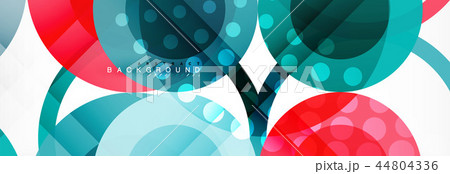 Abstract colorful geometric composition - multicolored circle background Abstract colorful geometric composition - multicolored circle background 44804336