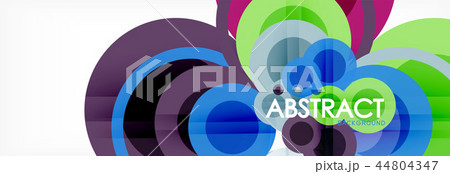 Circle composition abstract background 44804347